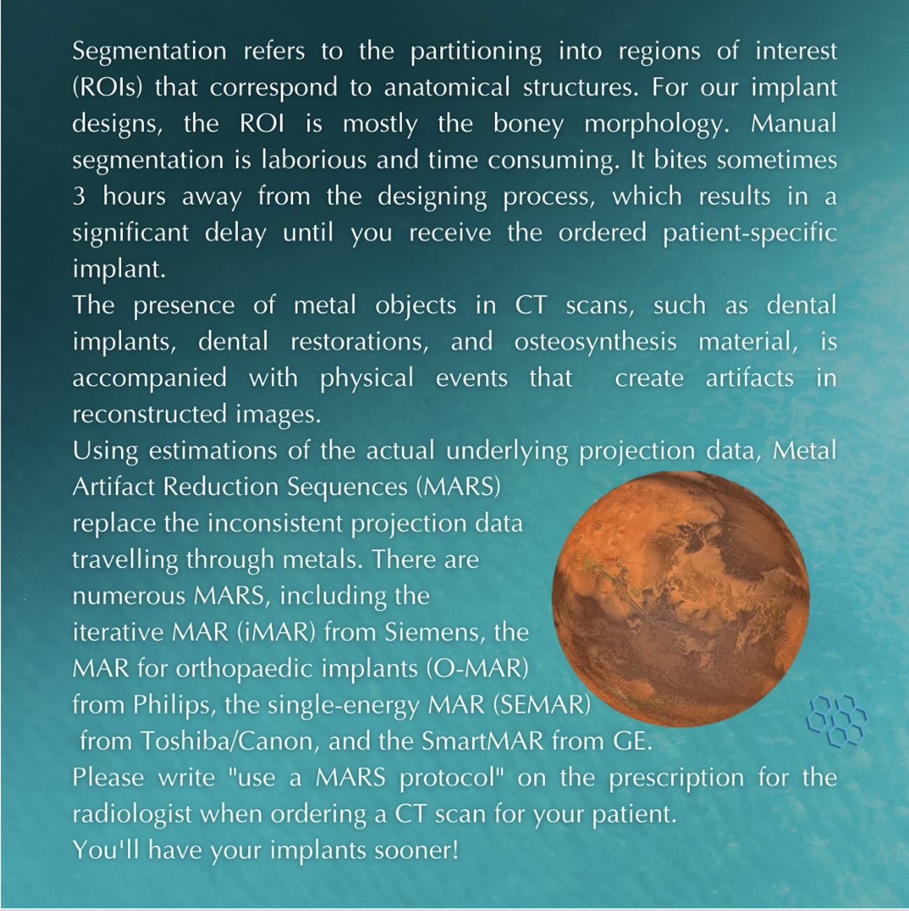 Ask to apply a MARS to your CT-scan!